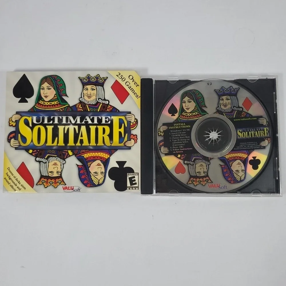 Ultimate Solitaire Over 250 different games CD ROM